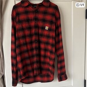 Carhartt Black and Red Checkered Shirt